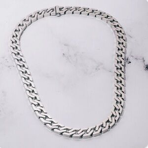 S-Force Titan Chain 18k White Gold polish stamped